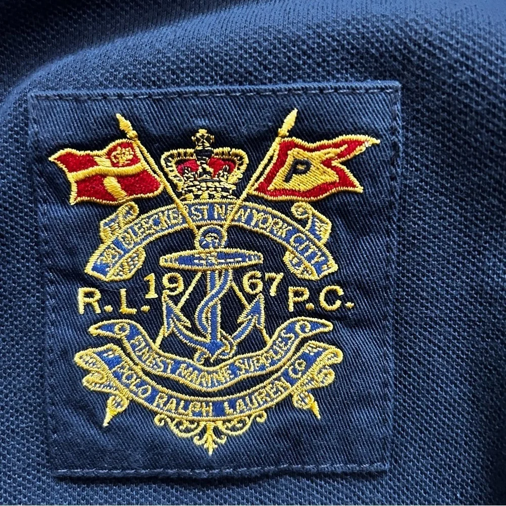 Polo Ralph Lauren Custom Fit Navy Polo Shirt